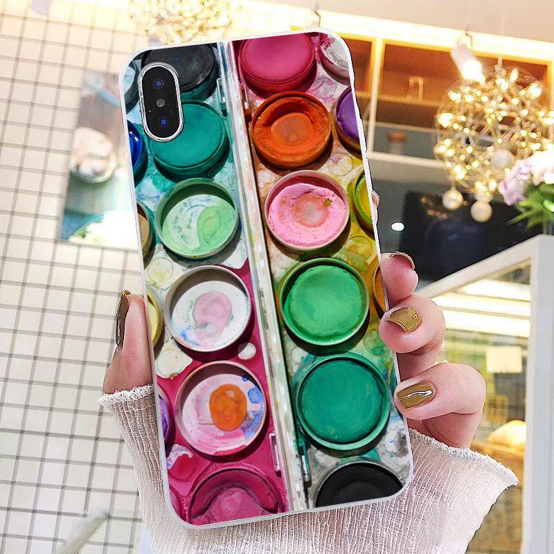 Watercolors Set Paint Palette Painting Box Phone Case For iPhone 17ProMax Air 16 15 14 13 Pro Max 15 16 Pro 15Plus