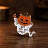 Halloween Cartoon Ghost Brooch, Spooky Pumpkin Tombstone Lapel Pin, Clothes Backpack Bag Decoration Accessories, Holiday Party Gift