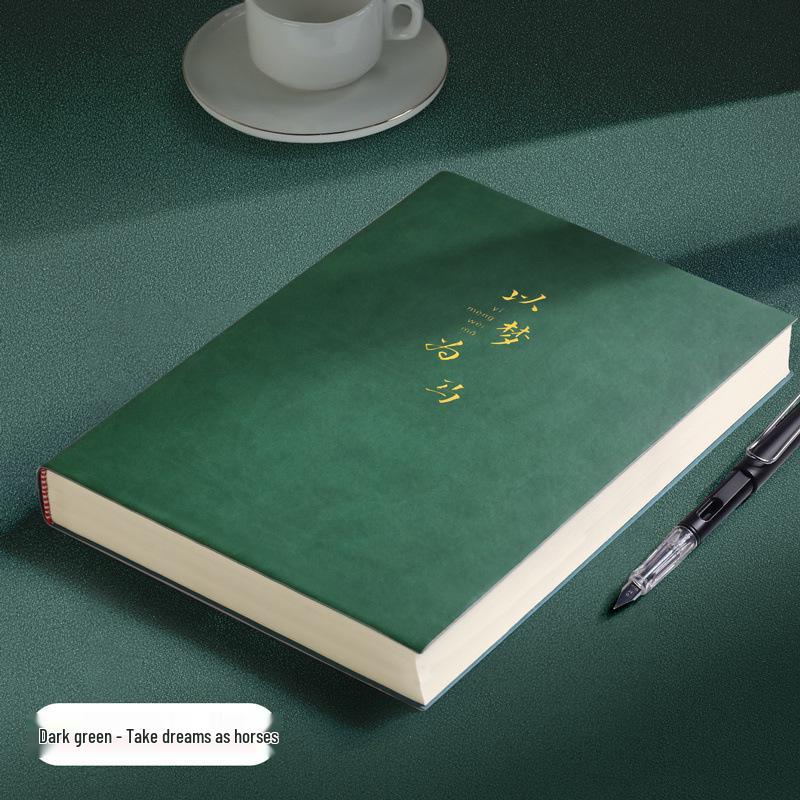 Очень толстый кожаный блокнот для подготовки к экзаменам в аспирантуре – большой и прочный.