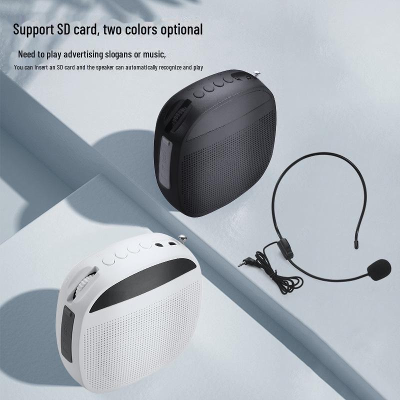 Портативная беспроводная колонка Little Bee с петличным микрофоном для учителей и танцевальных мероприятий