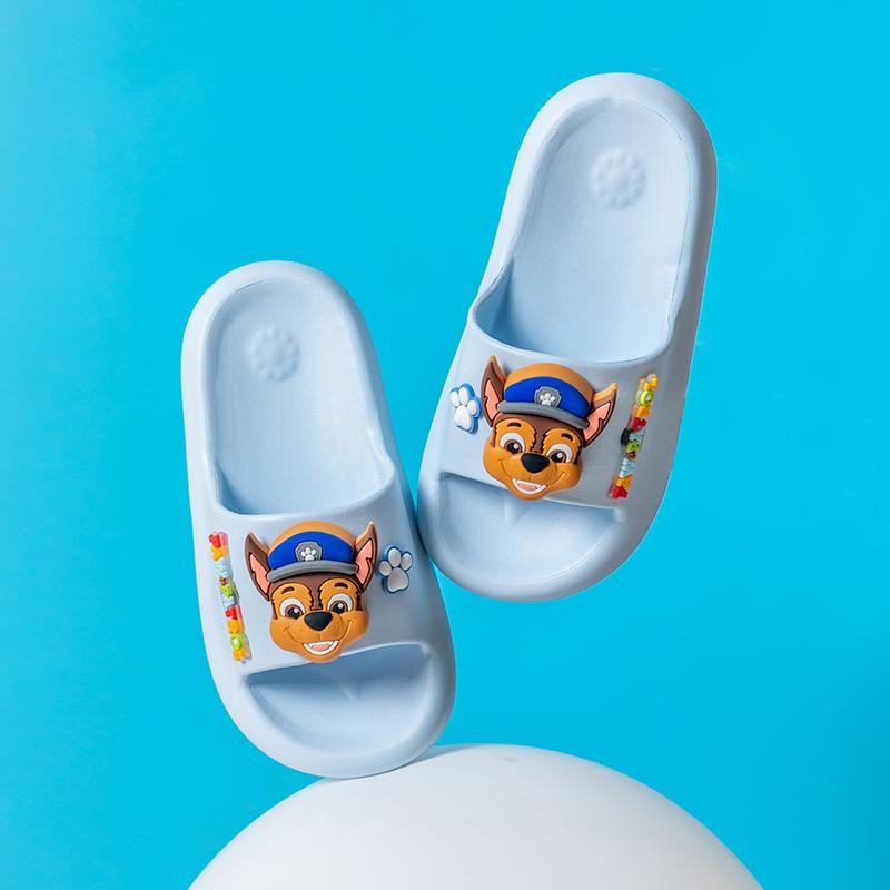 PAW PATROL Children's Slippers Boys Summer Home Bathroom Non-slip Indoor Soft Bottom Cartoon Flip-flops Girls ear Outside
