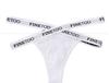 FINETOO 1 Pcs Sexy Cotton Women Thong Panties Underwear Woman Hollow Out Fashion Cross Letter Waist G-string Femme Brief Girls