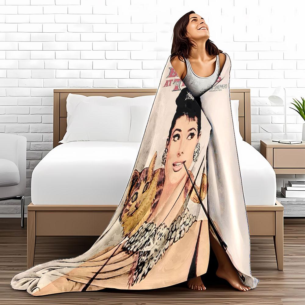 Breakfast at Tiffany's Art Blanket for all seasons blanket lunch break throw gift
