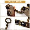 Old Vintage Style Metal Locks Mini Padlock Small Luggage Box Key Lock Bronze Color Home Usage Hardware Decorations