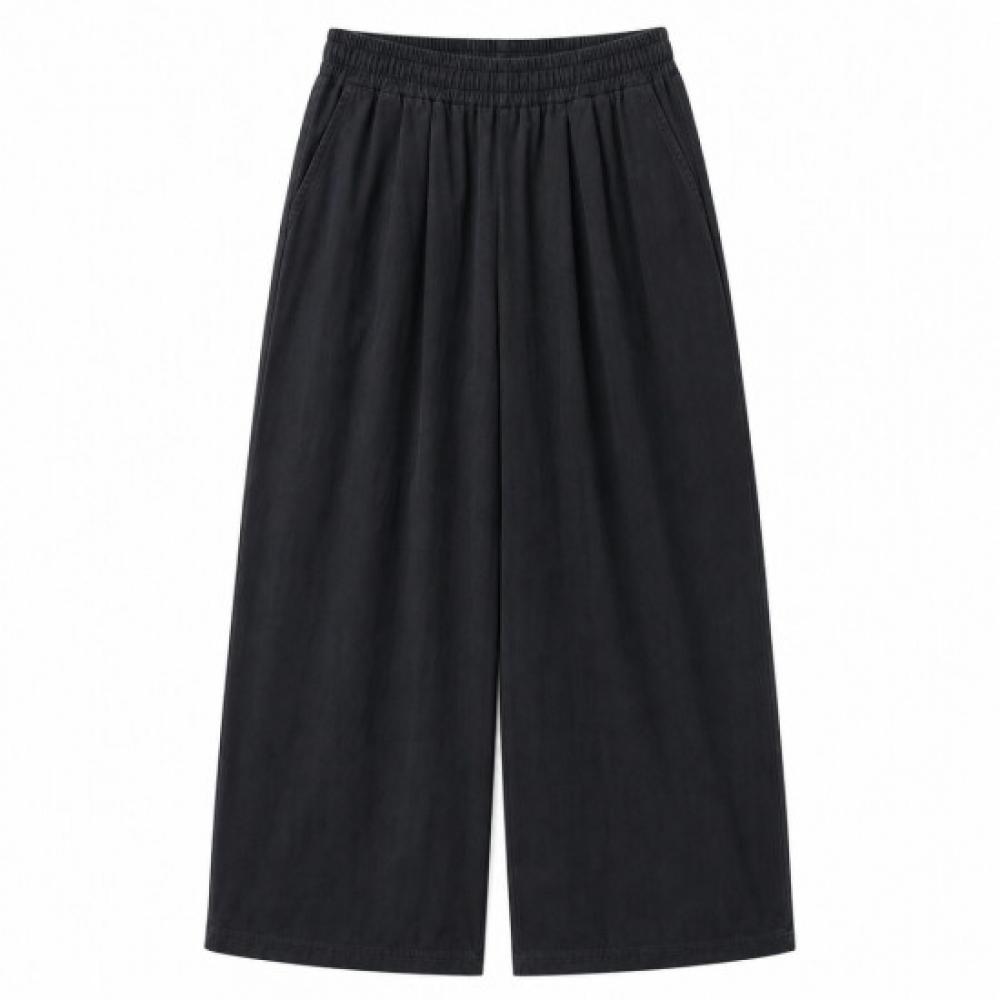 Limid Men Banded Pleated Wide Fit Pants Dmg Pta Q4304317