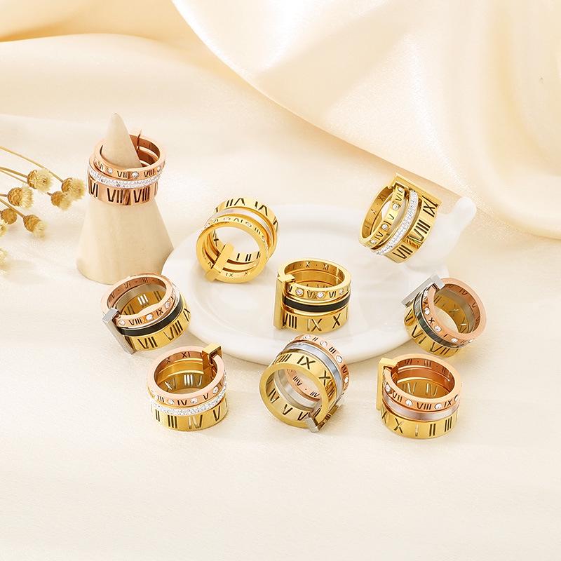 Kalen Европейский и Американский Стильный Многокольцевой из Нержавеющей Стали с Римскими Цифрами и Дизайном из Ракушек