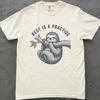 Rest Is a Practice Sloth Shirt, Cute Sloth Tee, Funny Slow Living Shirt, Comfort Colors Unisex T shirt
