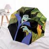 Maleficent, Crow Themed Automatic Opening and Closing Umbrella, Brightly Colored 8-rib Portable Umbrella, Suitable for Men and Women, A Perfect Gift f