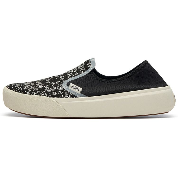 Vans Ua Comfycush One Низкие Повседневные Кеды для Скейтбординга Унисекс Черный Ананас-Цветок VN0A45J51KP