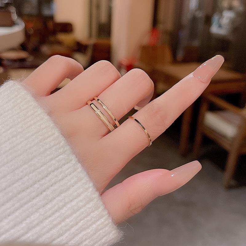 Корейское регулируемое кольцо с кристаллом циркония и жемчугом для женщин