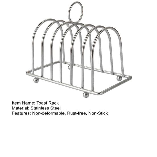 Storing Sturdy Useful Ball Feet Stainless Steel Breakfast Bread Storage Shelf Bread Rack