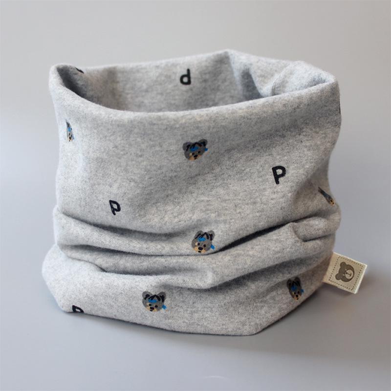 Class A Pure Cotton Baby Snood: Kids' Autumn/Winter Neck Warmer, Windproof Pullover Scarf for Boys & Girls.