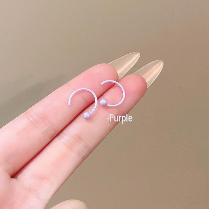 Высококачественные цветные геометрические керамические серьги — удобные для сна, уникальный дизайн.