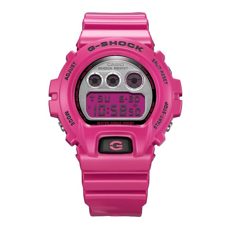 Casio Мужские часы G-SHOCK, смола, водостойкость 200 м, цифровые, ударопрочные, кварцевые, DW-6900RCS-4