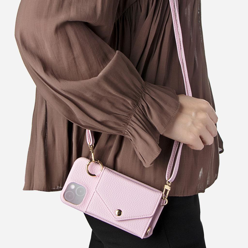 Чехол для телефона из искусственной кожи для IPhone 15 14 Plus 13 12 11 Pro Max с длинной сумкой через плечо на шнурке, противоударный чехол, с зеркалом