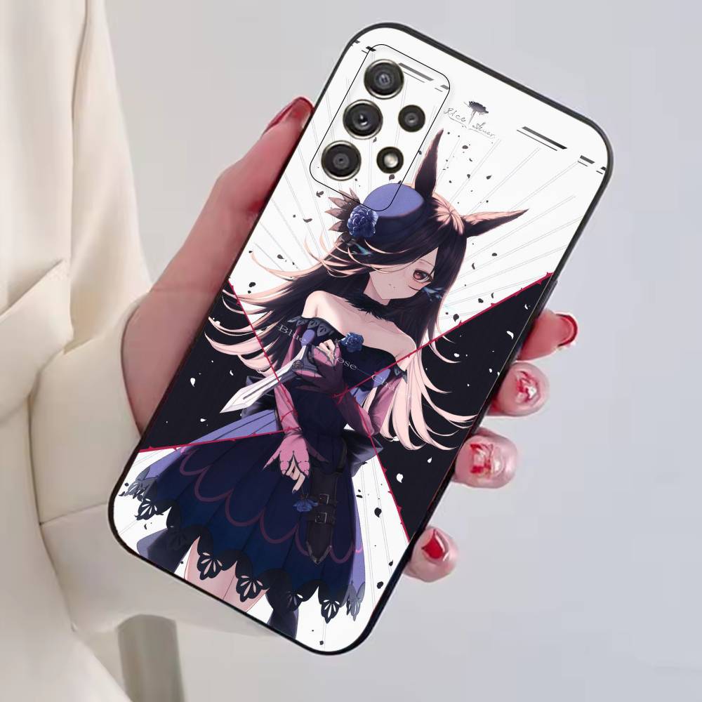 Игра U-Umamusume:Красивый чехол для телефона Derby для Samsung S25, S24, S21, S22, S23, S30, Ultra, S20, Plus, Fe, Lite, Note, 10, Черный чехол