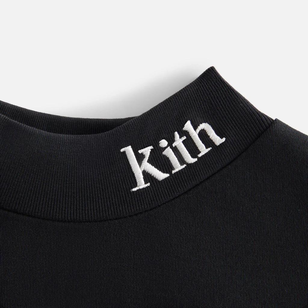 Kith T Классика зимней серии Модный универсальный пуловер с длинным рукавом Детские топы Черный KHK030670-001