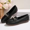 Модная кожаная танкетка женские балетки модная черная женская обувь слипоны женская повседневная обувь мокасины теннисная обувь chaussure femme большой размер