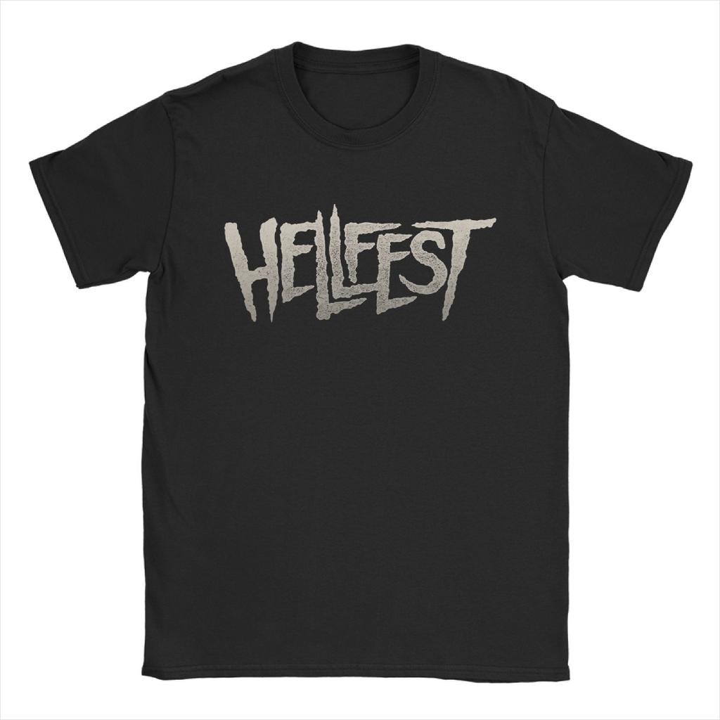 Футболки HellFest Best Calm Enjoy для мужчин, посвященные хэви-металу и музыкальным фестивалям, повседневные, из хлопка, с круглым вырезом и коротким рукавом. Одежда.