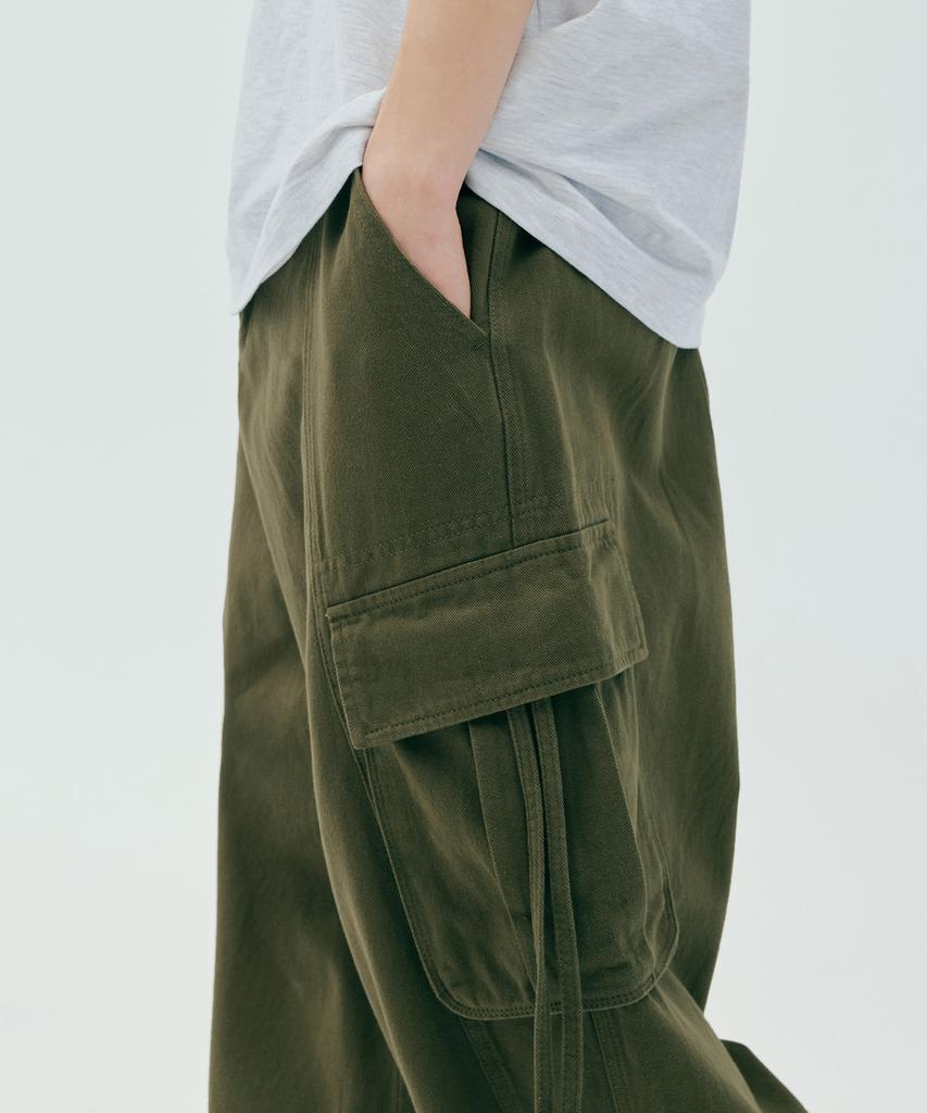 Хлопковые брюки-карго CGP Extra Wide Fit_Хаки