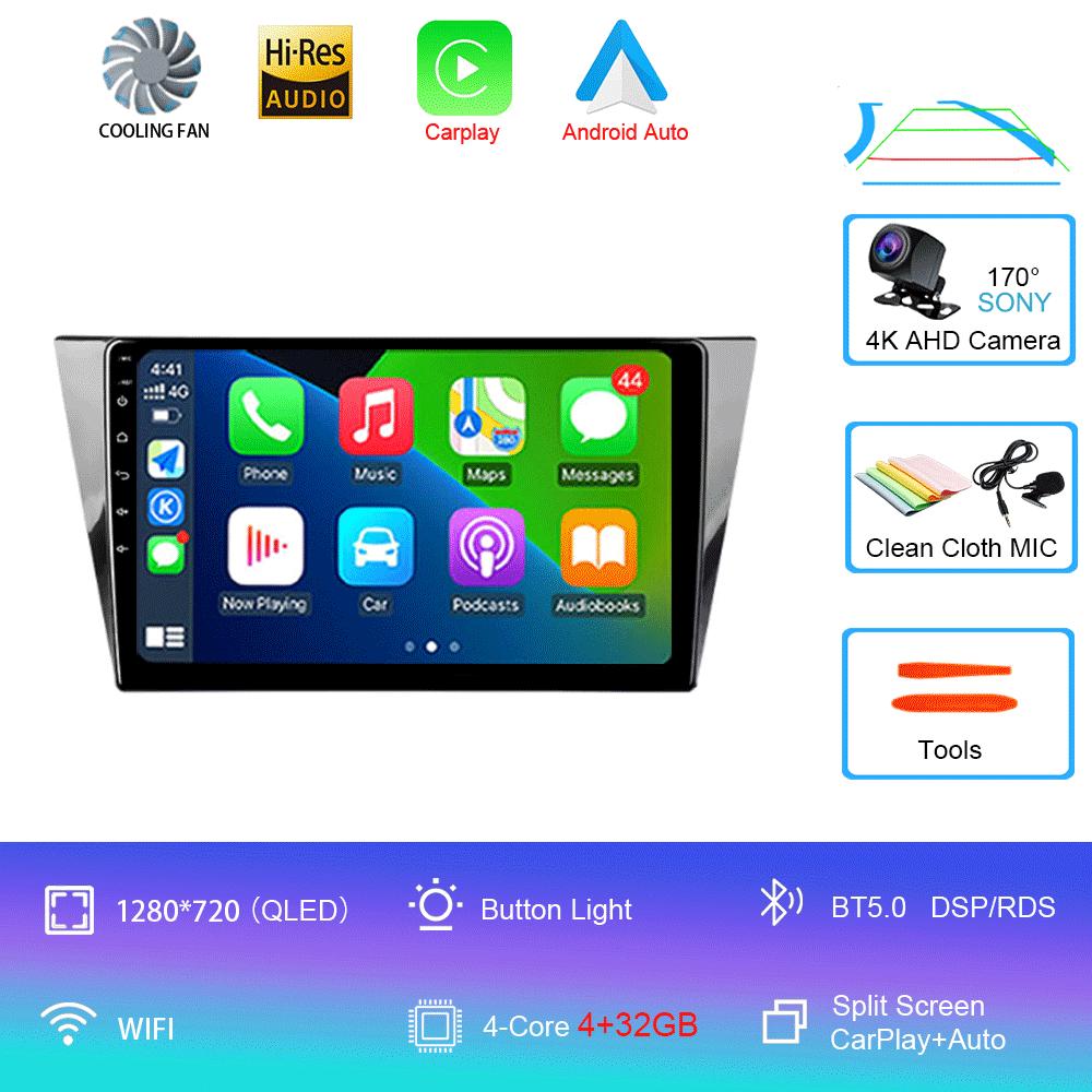 Автомагнитола Android 14 для Volkswagen Bora 4 2016 - 2022 Мультимедийный видеоплеер Навигация GPS Без 2din 2 din dvd