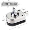 Toilet Shop Keyless Anti-Theft Single Bolt Gate Floor Latch Glass Door Lock Knob Sliding