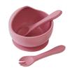 Детская посуда для еды, которая опрокидывается и вилка симпатичная тусклая цветная детская посуда для еды силиконовая детская посуда для еды не будет [ложка в комплекте]