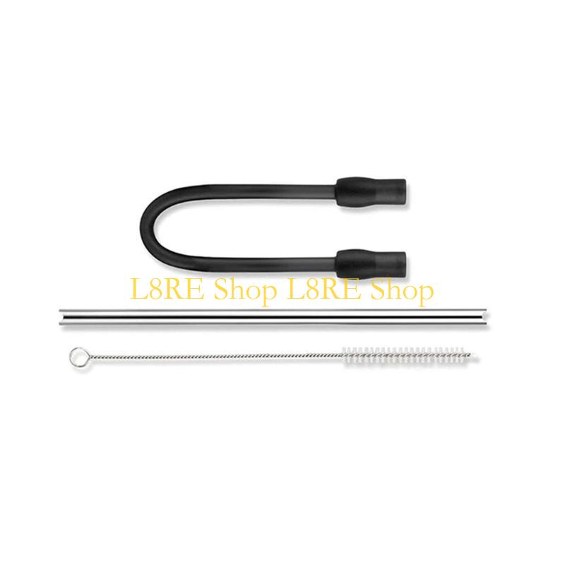 L8RE Metal Milk Tube Set Replacement Hoses Milk Hose Cleaning Accessories Set Coffeeware Great for Automatic Coffee Machines