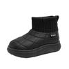 Children's cotton shoes, girls' snow boots2026New autumn and winter short boots with fleece lining for boys, thickened, warm, waterproof, and
