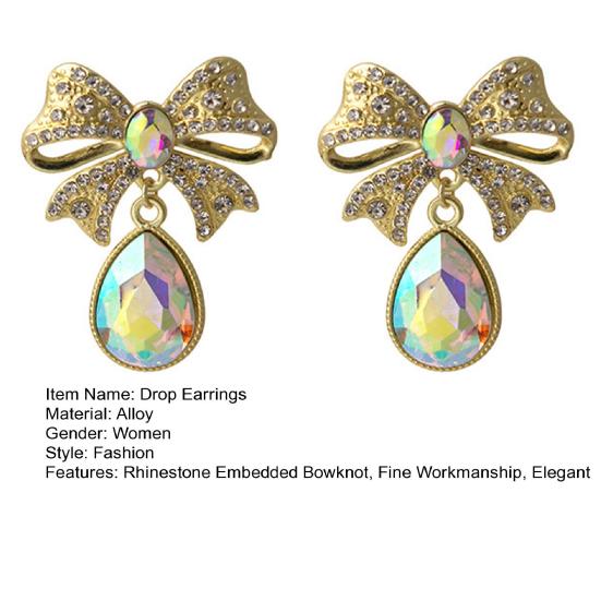 Стильные серьги-гвоздики из искусственного кристалла в виде капли воды, элегантные декоративные