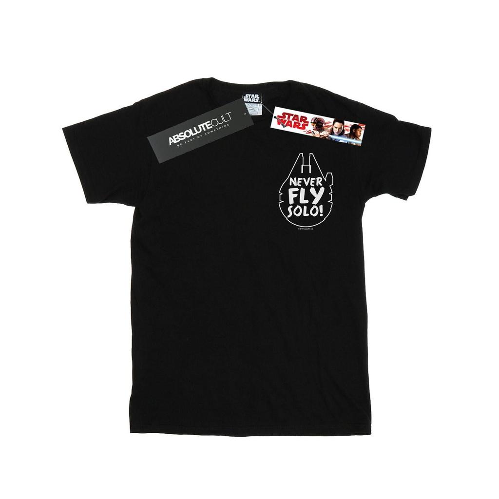 Star Wars Mens Never Fly Solo T-Shirt