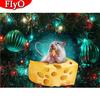 3D DIY Diamond Painting Mouse Diamond Embroidery Animal Mosaic Handicraft Christmas Decorations For Home
