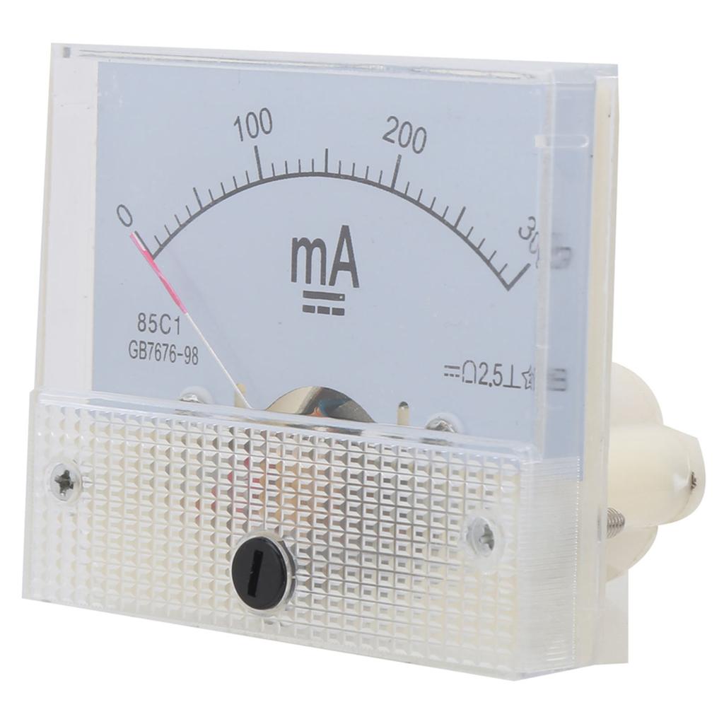 85C1 DC 0 300MA Pointer Ammeter Analog Current Panel Tester Current Measuring Meter