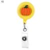 Practical Flower Fruit Doctor Nurse Clip Retractable Keychain ID Card Badge Holder Badge Reel Clip