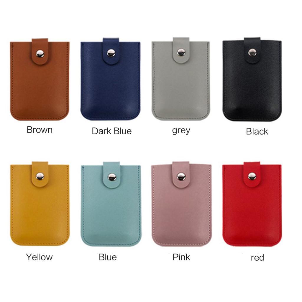 Тонкий повседневный держатель для кредитных карт для мужчин и женщин, кожаный кошелек для карт, деловой кошелек