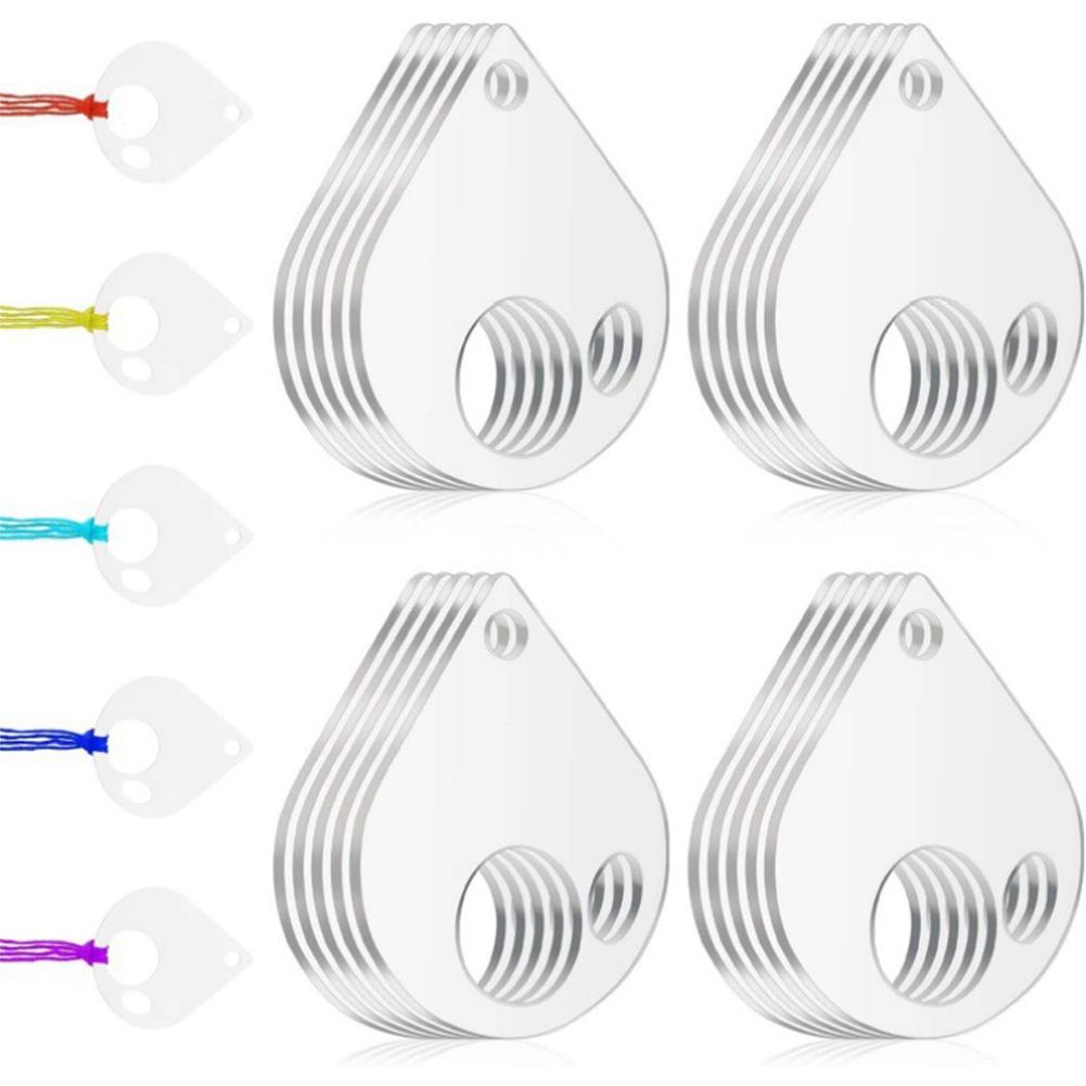 40Pcs Acrylic DIY Cross Stitch Thread Organizer Transparent Cross Stitch Storage Holder DIY Craft Embroidery Thread Holder