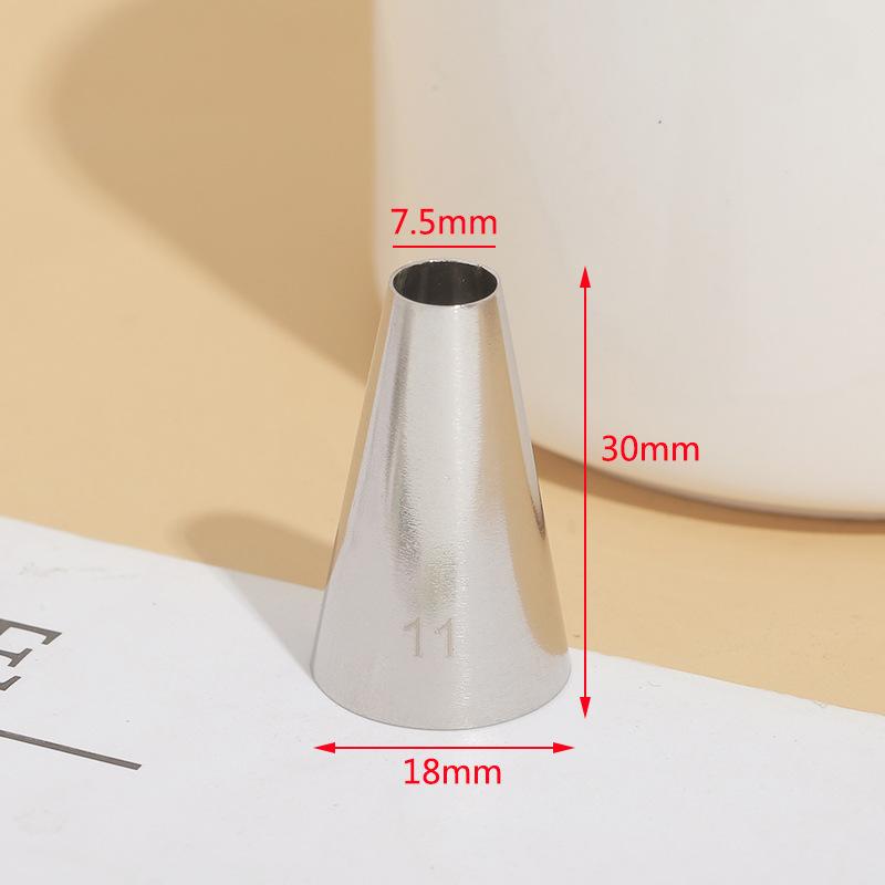 2PCS Small Round 304 Stainless Steel Piping Nozzles For Cake Decorating, DIY Baking Cream Writing Tools