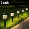 3000LM 2pcs Outdoor Solar Garden Lights Waterproof House LED Pathway Light Sensor Solar Landscape Lights For Yard Patio Walkway Garden
