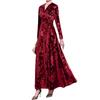 Autumn and Winter New French Style Elegant High-end Velvet Dress