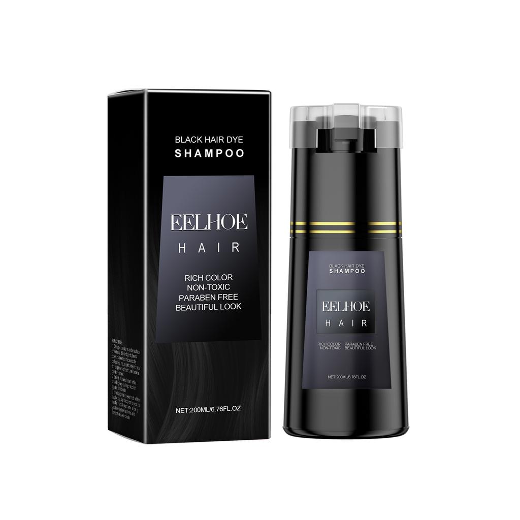 EELHOE Multi Color Hair Dyeing Shampoo Natural Non-irritating Nourish Scalp Easy Coloring Lasting Effect Smoothing Hair Dyeing