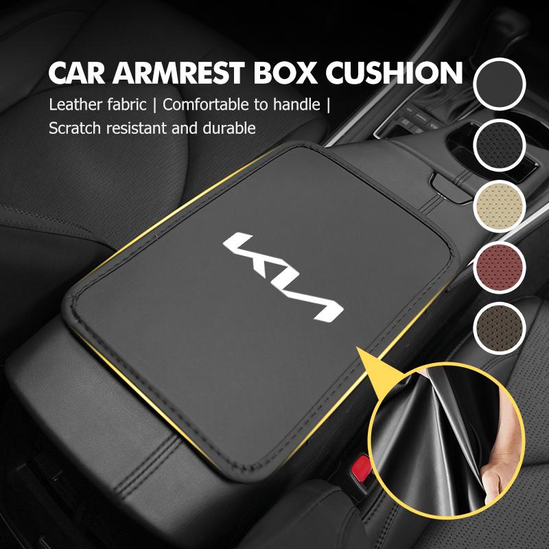 For KIA Car Armrest Box Pad Breathable Ice Silk Central Armrest Box Ceed Sportage Rio K5 K2 Optima Cerato Venga Sedona RT1