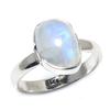 Подарочное кольцо из натурального радужного лунного камня 925 пробы из твердого серебра S.6 S3T41