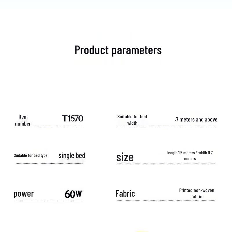 Rainbow Electric Underblanket