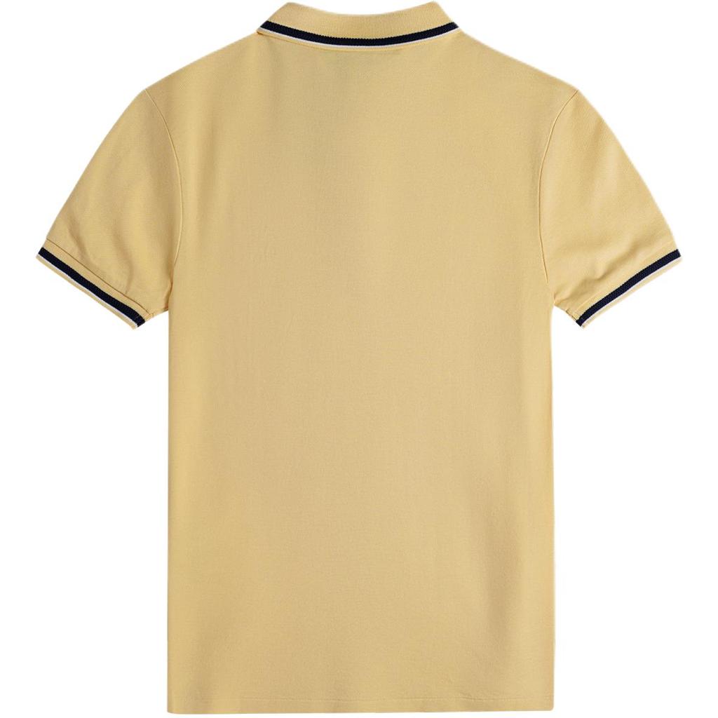 Polo Ralph Lauren Ss24 Вышитая футболка-поло с коротким рукавом и круглым вырезом с изображением серфингующего медведя Мужские футболки-поло Темно-синий 710782636-007