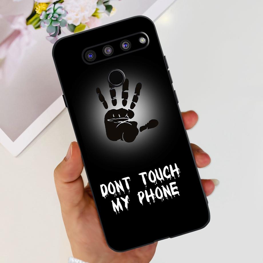 For LG G8X ThinQ Case LG V50 ThinQ V50s ThinQ V50 Dual Screen Liquid Silicone Bumper Coque Fundas Marble Space Man Dragon Capa