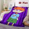 Rugrats 2D Flat Pattern Flannel Blanket High quality All Seasons Warmth and Comfort Perfect for Christmas Gifts.MMT0918336