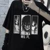 Hot Japanese Anime Attack On Titan T Shirt Unisex Fashion Eren Jaeger Graphic Tees Cartoon Funny Hip Hop Unisex T-shirt Oversized Unisex
