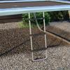 Galvanised Steel Trampoline Ladder 2 Steps 3 Steps Outdoor Trampoline Accessories For 6ft 8ft 10ft 12ft 13ft 14ft 16ft Trampoline 97L X 32Wcm Silver