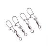 Металлические 50 шт. Вертлюжки с застежкой-карабином, вертлюжки с застежкой, рыболовный коннектор, рыболовный подшипник