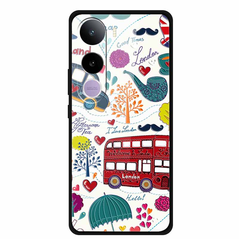 Tempered Glass Cases For Vivo Y400 5G Case 6.67" Painted Hard Back Cover Soft Bumper For Vivo Y 400 2025 Protective Phone Case
